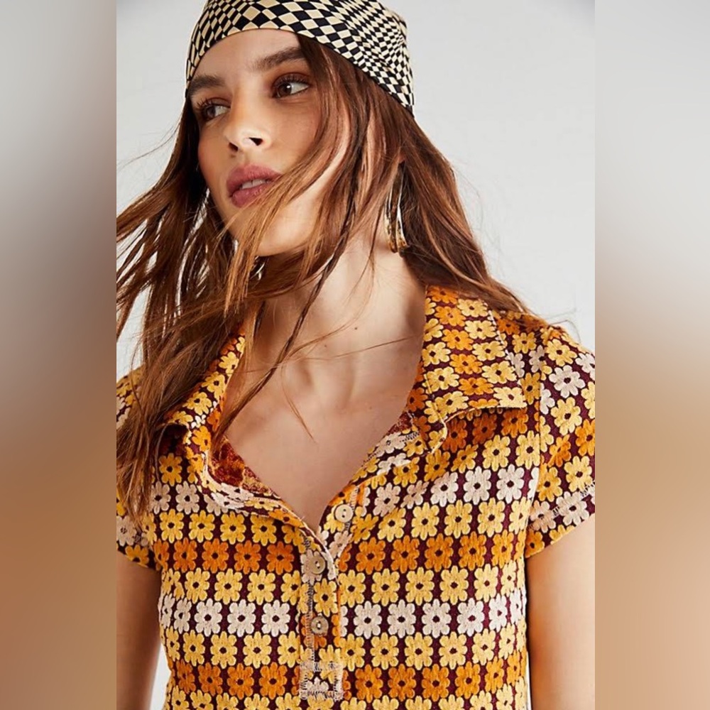 Free people Babe Town Polo Desert Combo NWT XS